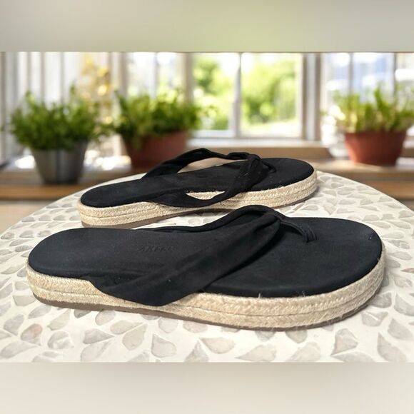 New TKEES Hera Suede Leather espadrille Sandals Platform Flats - Picture 8 of 15